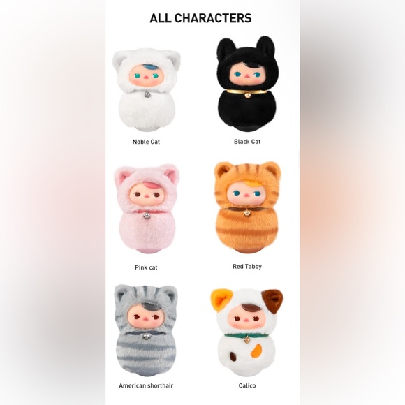 PUCKY Roly-Poly Kitty Series-Vinyl Plush Blind Box(pick one) - Picture 3 of 8